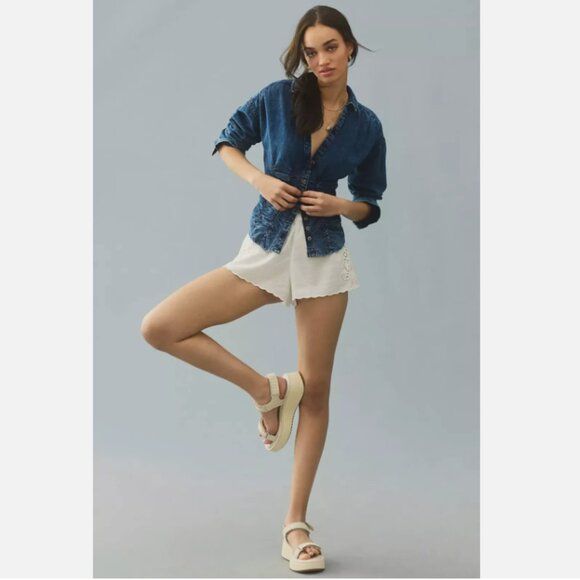 Brand New Pilcro Long-Sleeve Ruched Top - Picture 5 of 10